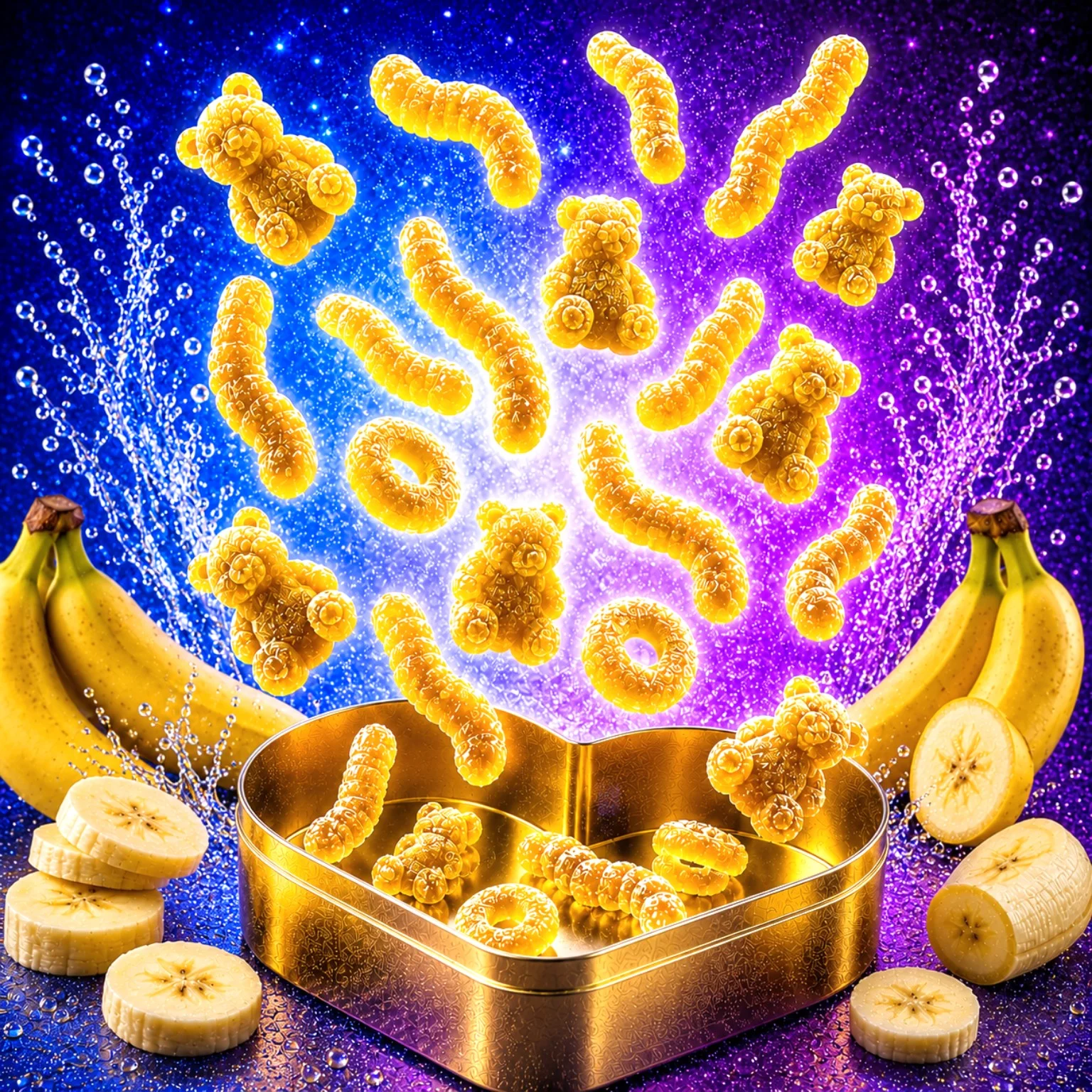 100 გრამი მომჟავო ჟელიბონი (ბანანის არომატი)